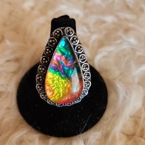 Dichroic Glass Ring
